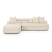 Lulu Cream Boucle Modular LAF Sectional - Home And Beyond