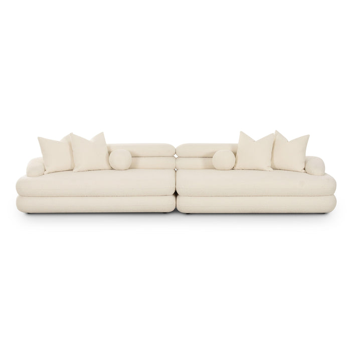Lulu Cream Boucle Modular Sofa - Home And Beyond