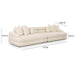 Lulu Cream Boucle Modular Sofa - Home And Beyond
