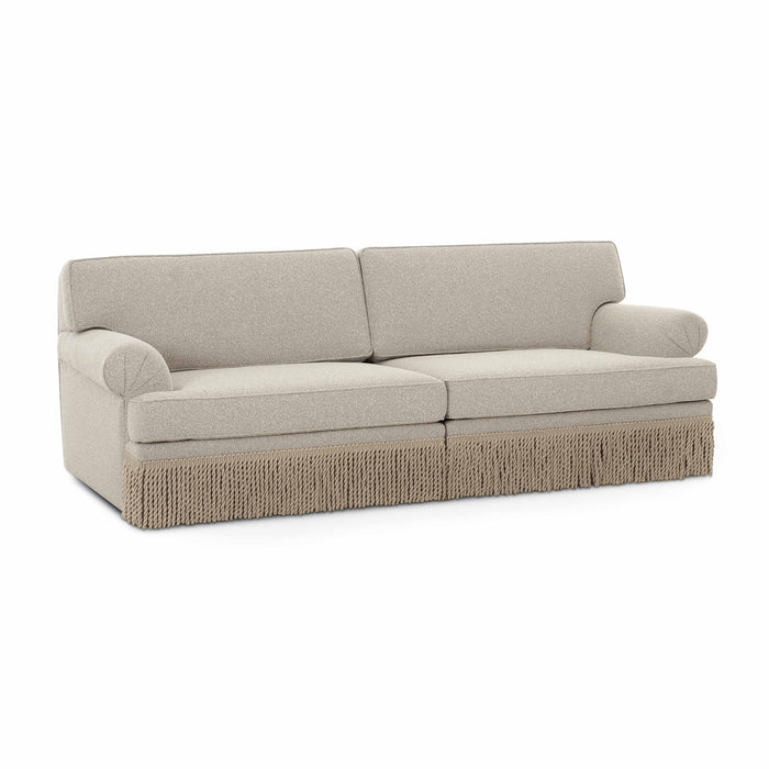 Yvette Warm Grey Boucle Sofa - Home And Beyond