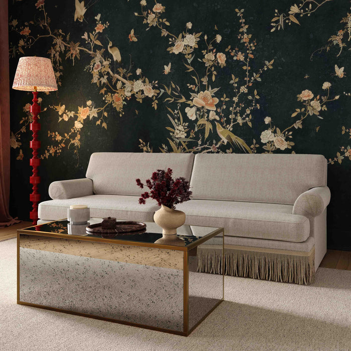 Yvette Warm Grey Boucle Sofa - Home And Beyond