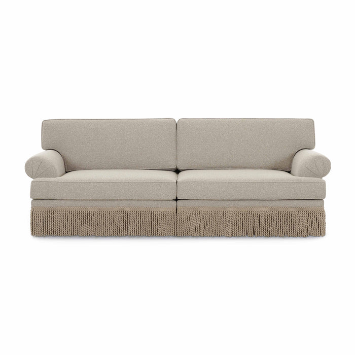 Yvette Warm Grey Boucle Sofa - Home And Beyond