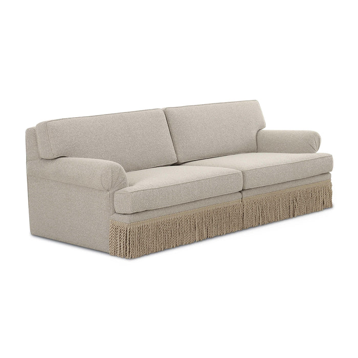 Yvette Warm Grey Boucle Sofa - Home And Beyond