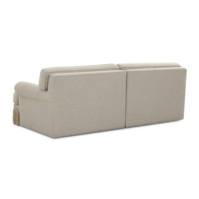 Yvette Warm Grey Boucle Sofa - Home And Beyond