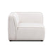 Travie White Sand Performance Corduroy Velvet Corner Chair - Home And Beyond
