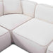 Travie White Sand Performance Corduroy Velvet Modular L-Sectional - Home And Beyond