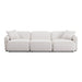 Travie White Sand Performance Corduroy Velvet Modular Sofa - Home And Beyond