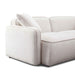 Travie White Sand Performance Corduroy Velvet Modular Loveseat - Home And Beyond