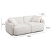 Travie White Sand Performance Corduroy Velvet Modular Loveseat - Home And Beyond