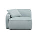 Travie Sea Blue Performance Corduroy Velvet LAF Corner Chair - Home And Beyond
