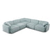 Travie Sea Blue Performance Corduroy Velvet Modular L-Sectional - Home And Beyond