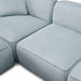 Travie Sea Blue Performance Corduroy Velvet 6-Piece Modular U-Sectional - Home And Beyond