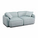 Travie Sea Blue Performance Corduroy Velvet Modular Loveseat - Home And Beyond