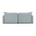 Travie Sea Blue Performance Corduroy Velvet Modular Loveseat - Home And Beyond