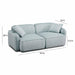Travie Sea Blue Performance Corduroy Velvet Modular Loveseat - Home And Beyond