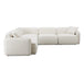 Travie Sand Upcycled Linen Modular L-Sectional - Home And Beyond