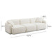 Travie Sand Upcycled Linen Modular Sofa - Home And Beyond