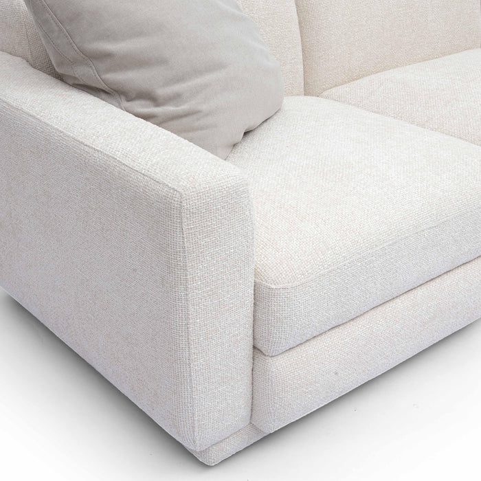 Perry 96" Cream Performance Chenille Modular Sofa - Home And Beyond