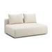 Hangover Cream Heavy Textured Fabric Modular Loveseat - Home And Beyond