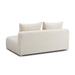 Hangover Cream Heavy Textured Fabric Modular Loveseat - Home And Beyond