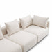 Hangover Cream Heavy Textured Fabric Sofa - Home And Beyond