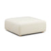 Hangover Cream Heavy Textured Fabric Ottoman - Home And Beyond