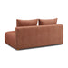 Hangover Sedona Red Textured Fabric Modular Loveseat - Home And Beyond
