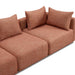 Hangover Sedona Red Textured Fabric 5-Piece Modular L-Sectional - Home And Beyond