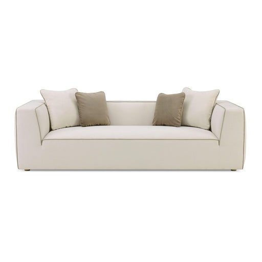Tristine 96" Cream Contract-Grade Linen Sofa - Home And Beyond