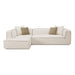 Tristine Cream Linen LAF Sectional - Home And Beyond
