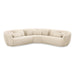 Misty Cream Boucle Modular L-Sectional - Home And Beyond