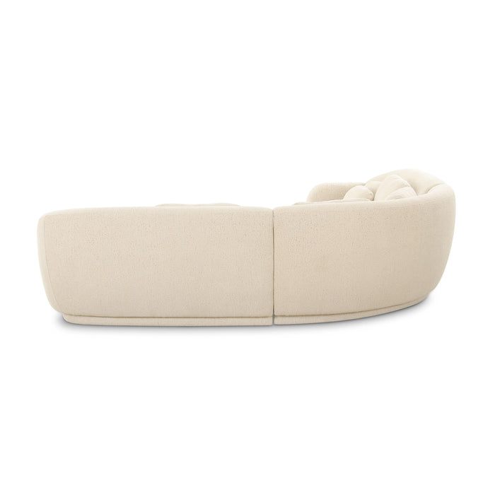 Misty Cream Boucle Modular L-Sectional - Home And Beyond