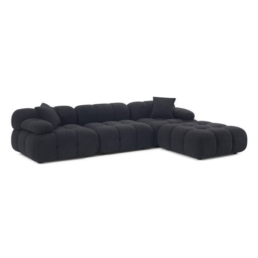 Calliope 4-Piece Performance Vegan Shearling Modular Sectional - Home And Beyond