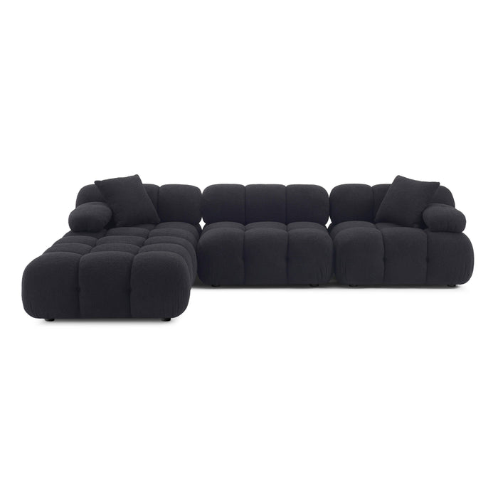 Calliope 4-Piece Performance Vegan Shearling Modular Sectional - Home And Beyond