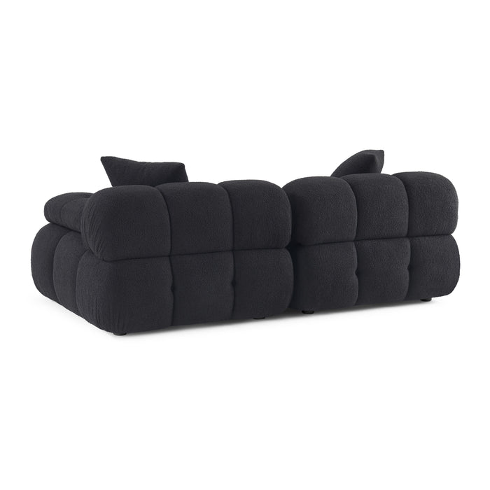 Calliope 79" Performance Vegan Shearling Modular Loveseat - Home And Beyond