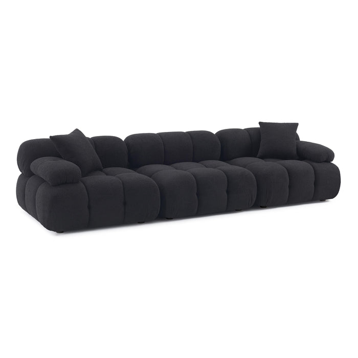 Calliope 118" Performance Vegan Shearling Modular Sofa - Home And Beyond