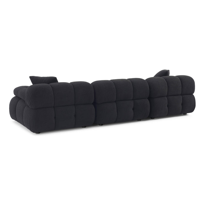Calliope 118" Performance Vegan Shearling Modular Sofa - Home And Beyond