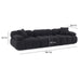 Calliope 118" Performance Vegan Shearling Modular Sofa - Home And Beyond