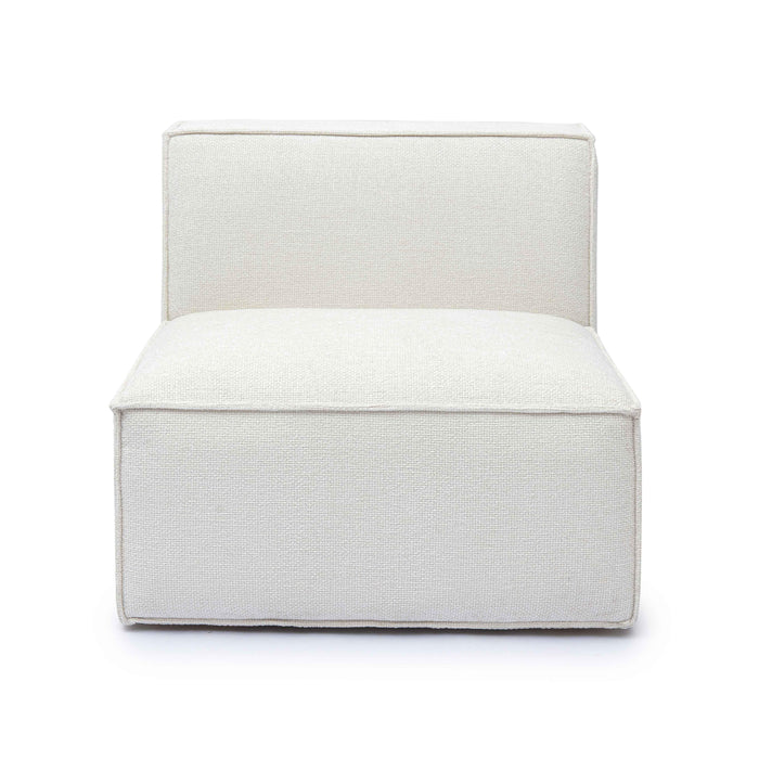 Mindy Performance Chenille Basketweave Modular Armless Chair - Home And Beyond