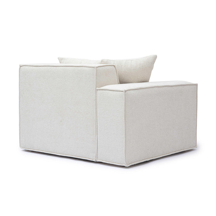 Mindy Performance Chenille Basketweave Modular Corner Chair - Home And Beyond