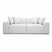 Mindy 84" Performance Chenille Basketweave Modular Loveseat - Home And Beyond