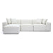 Mindy 4-Piece Performance Chenille Basketweave Modular Sectional - Home And Beyond