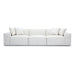 Mindy 115" Performance Chenille Basketweave Modular Sofa - Home And Beyond