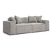 Mindy 84" Performance Chenille Basketweave Modular Loveseat - Home And Beyond