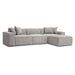 Mindy 4-Piece Performance Chenille Basketweave Modular Sectional - Home And Beyond