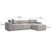 Mindy 4-Piece Performance Chenille Basketweave Modular Sectional - Home And Beyond