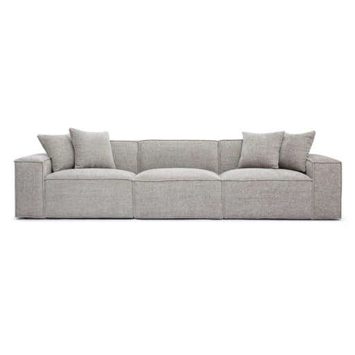 Mindy 115" Performance Chenille Basketweave Modular Sofa - Home And Beyond