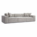 Mindy 115" Performance Chenille Basketweave Modular Sofa - Home And Beyond