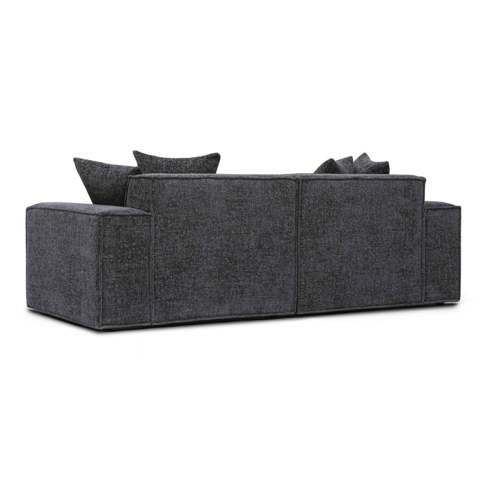 Mindy 84" Performance Chenille Basketweave Modular Loveseat - Home And Beyond