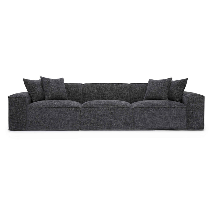 Mindy 115" Performance Chenille Basketweave Modular Sofa - Home And Beyond